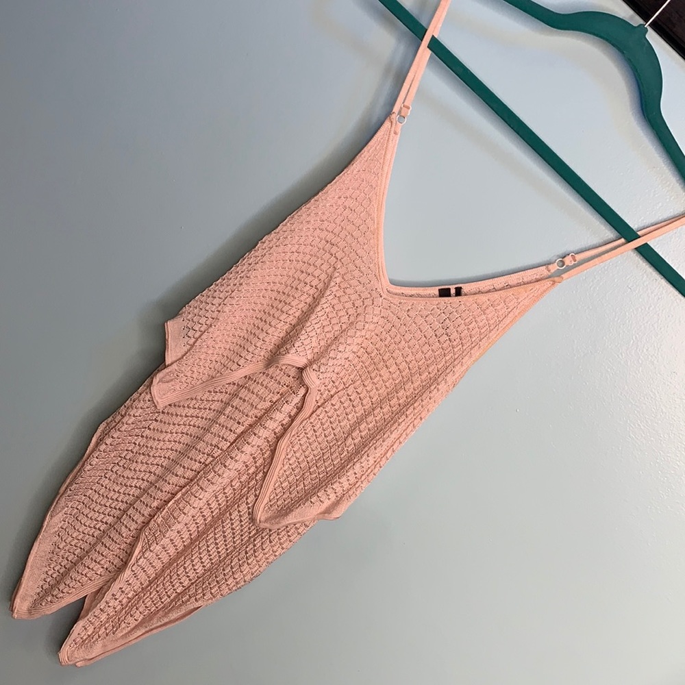 Pink knit Marciano sleeveless top